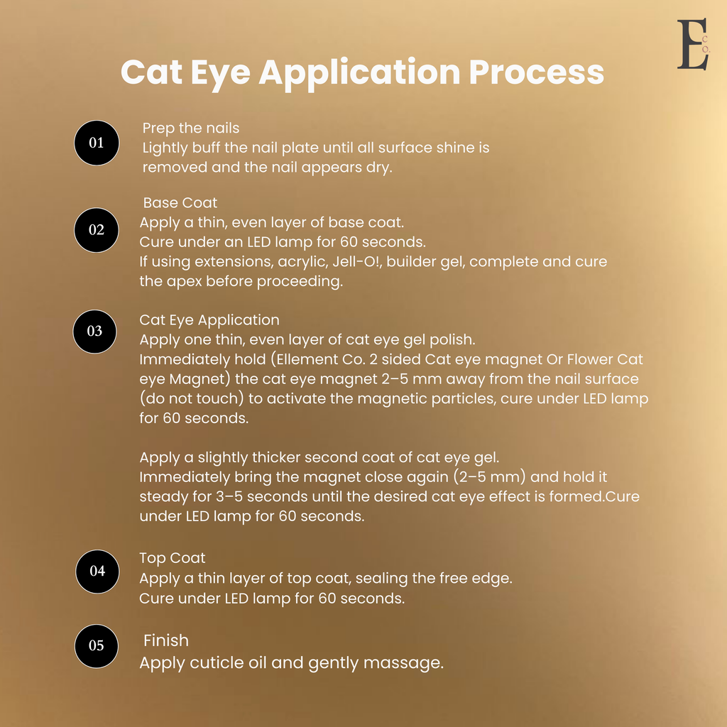 Nudessence Cat Eye Gel Polish – Dull Nude Brown with Gold Tints, Magnetic Multi-Dimensional Nail Art, Long-Lasting Gel