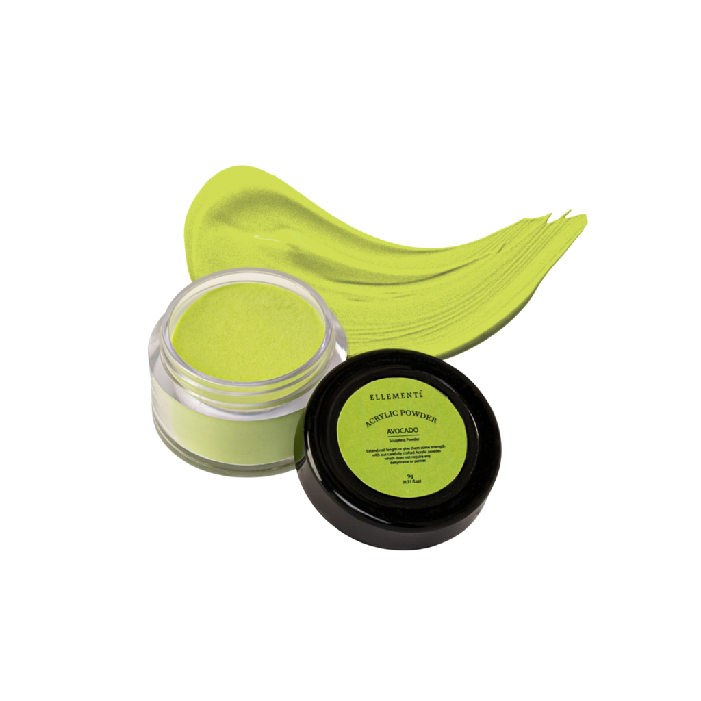 Avocado Green Leaf Coloured Acrylic Powder for Nails – Premium Nail Acrylic Powder for Extensions, Overlays & Nail Art – Professional Quality