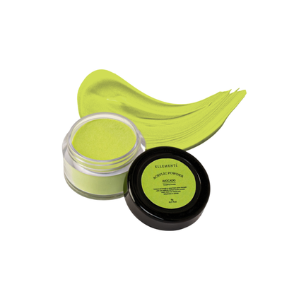 Avocado Green Leaf Coloured Acrylic Powder for Nails – Premium Nail Acrylic Powder for Extensions, Overlays & Nail Art – Professional Quality