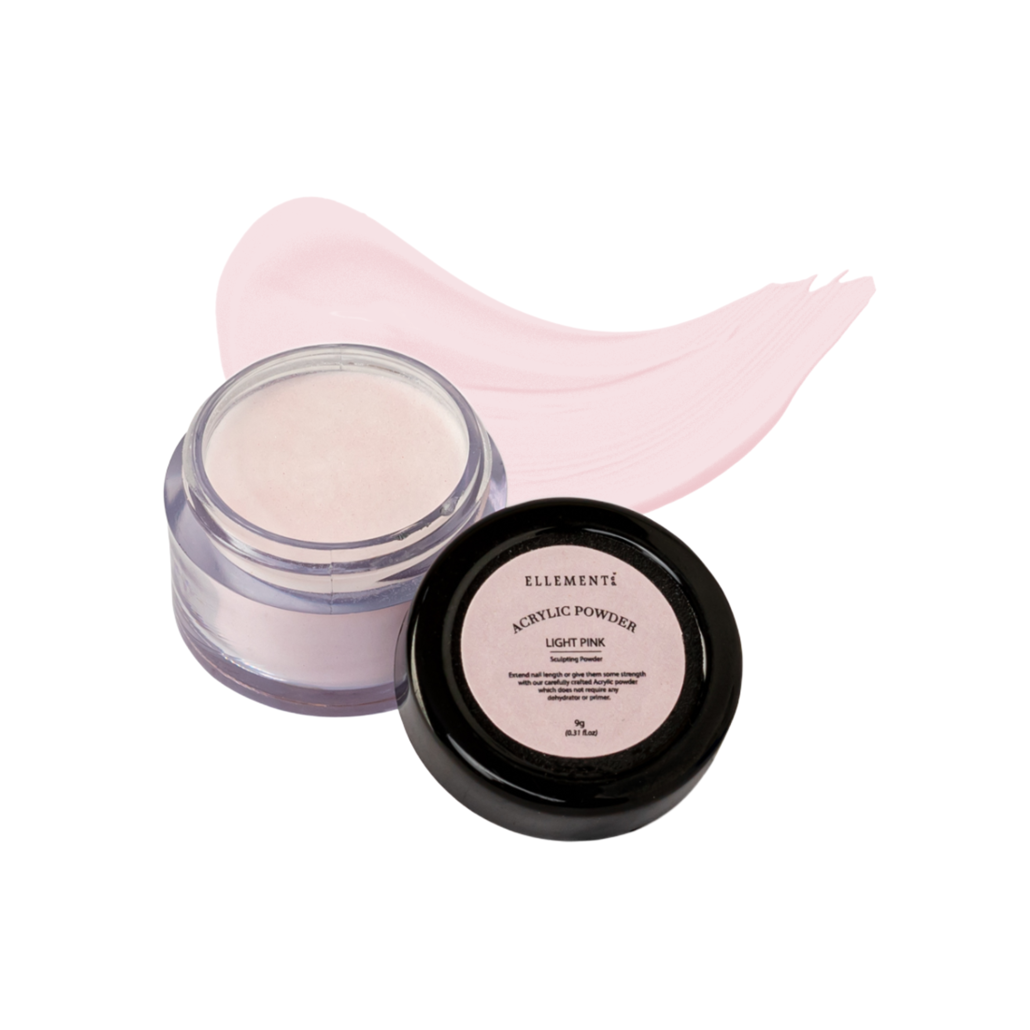 Light Pink Acrylic Powder for Nails – Professional Acrylic Nail Powder for Extensions and Overlays - Perfect for Nail Art and Enhancements