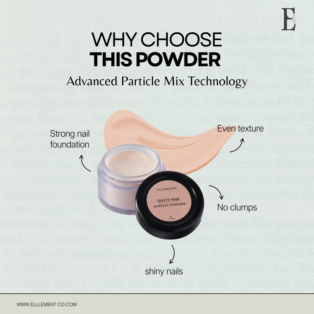 Dusty Pink Acrylic Powder for Nails – Perfect for Nail Extensions, Overlays & Professional Nail Art Designs