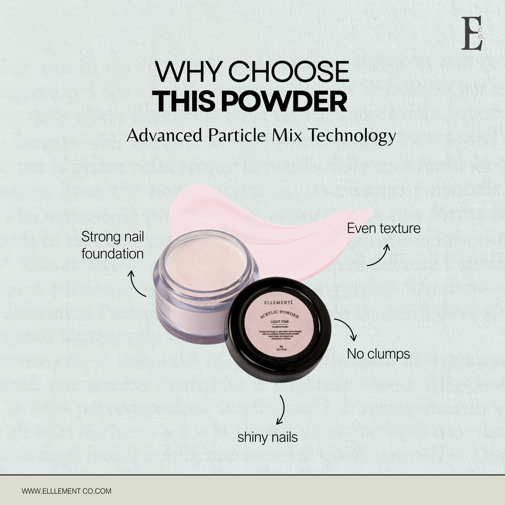 Light Pink Acrylic Powder for Nails – Professional Acrylic Nail Powder for Extensions and Overlays - Perfect for Nail Art and Enhancements