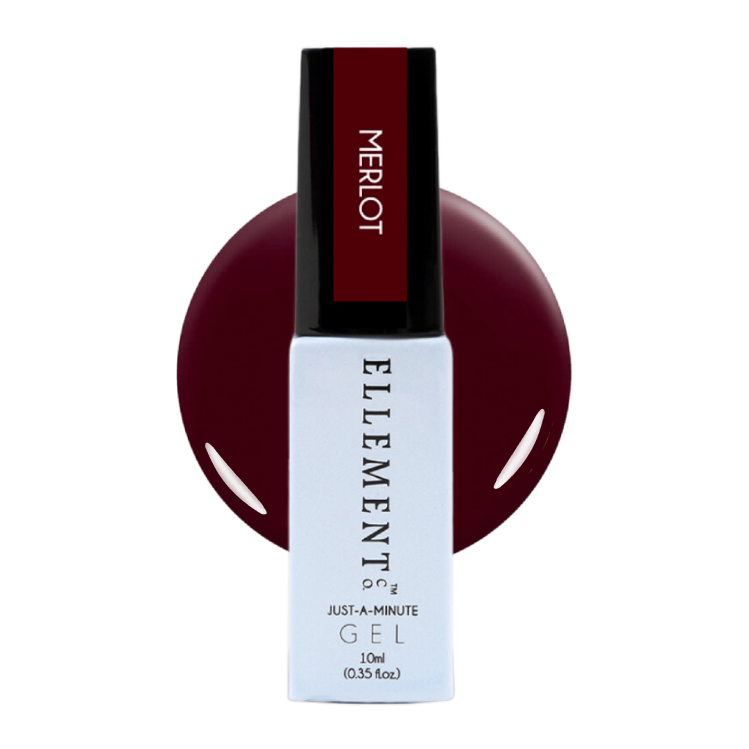 Merlot Gel Polish – Deep Maroon Nail Gel, Long-Lasting, Streak-Free, Suitable for Natural & Acrylic Nails
