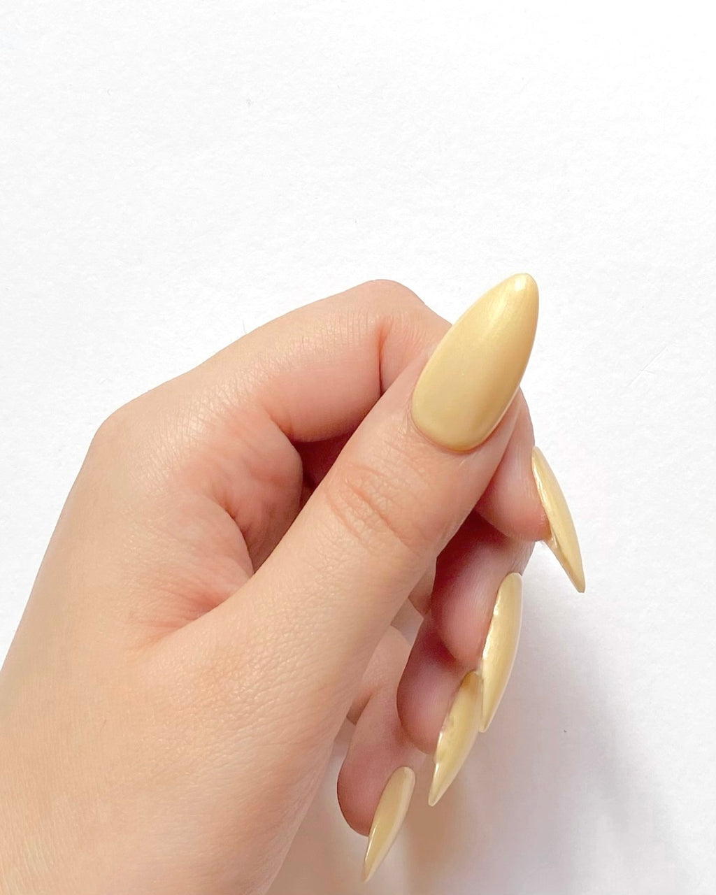 Lemon Zest Gel Polish – Bright Yellow Metallic Shine, Streak-Free, For Natural & Acrylic Nails, Nail Extensions