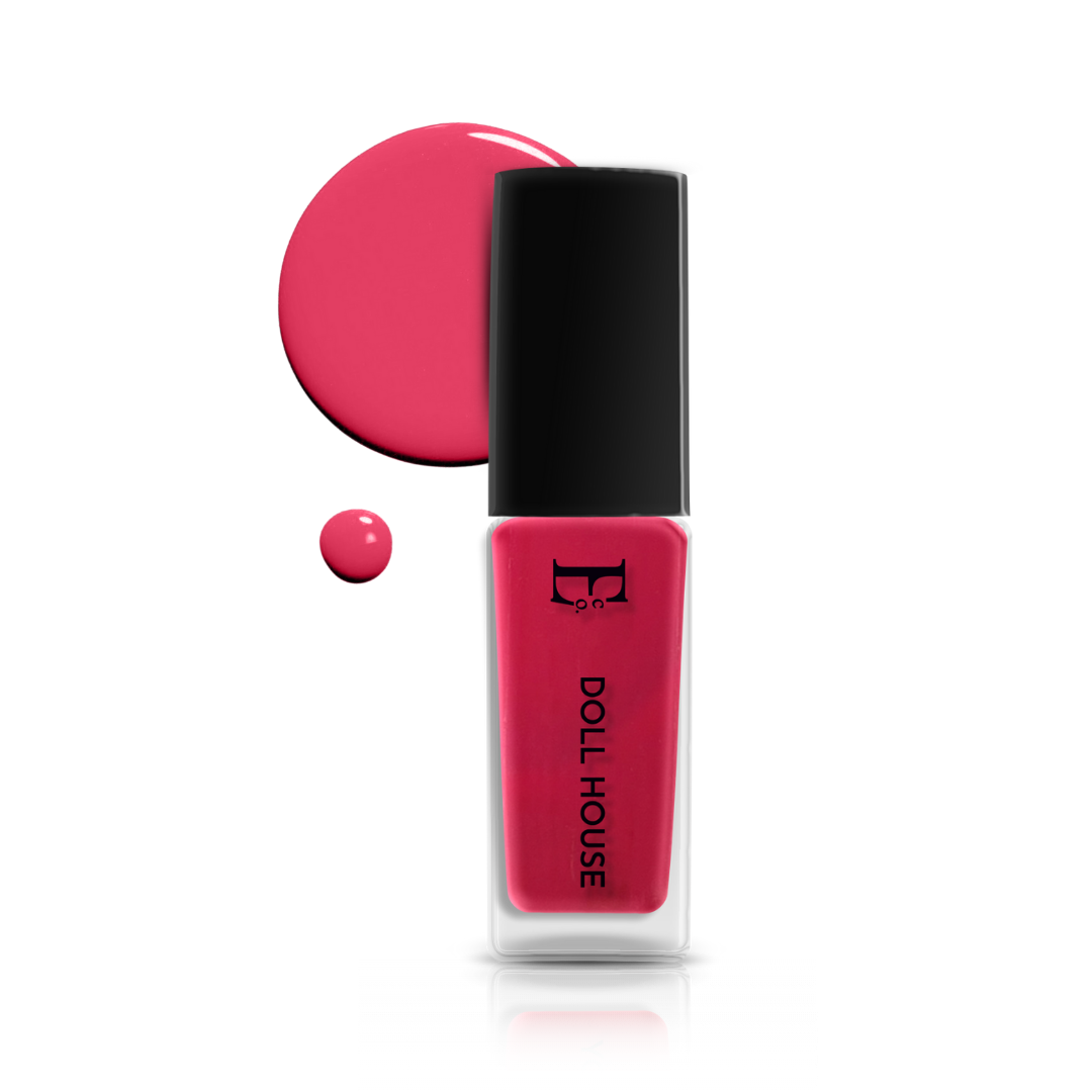 Doll House Vegan Pink Nail Polish – Chip-Resistant, Non-Yellowing, Gel-Like Shine, Long-Lasting