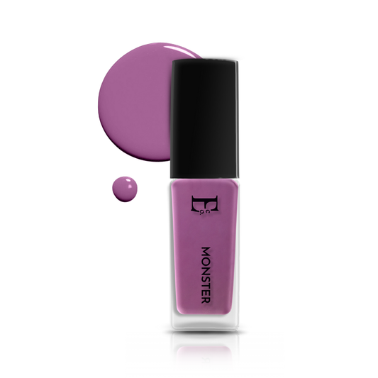 Monster Vegan Purple Nail Polish – Chip-Resistant, Non-Yellowing, Gel-Like Shine, Long-Lasting, Neon