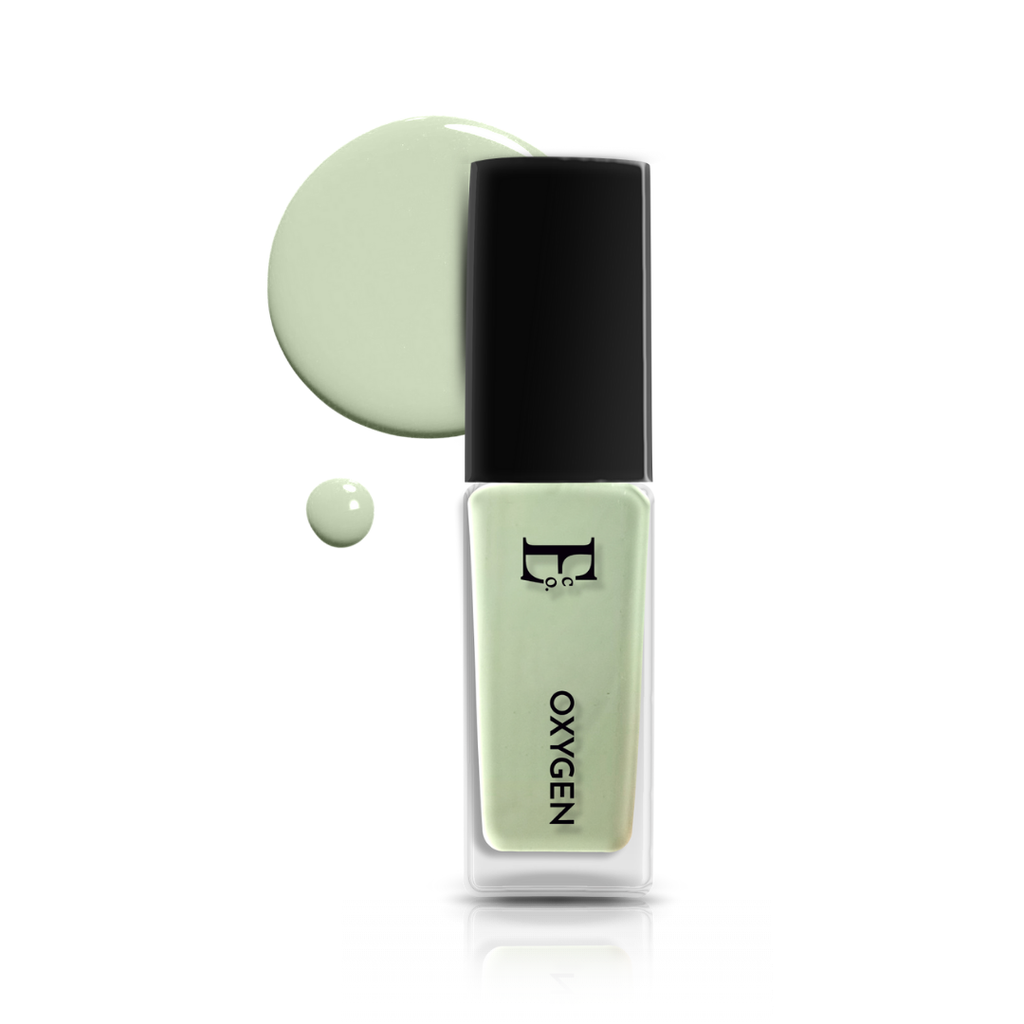 Oxygen Vegan Light Green Nail Polish – Chip-Resistant, Non-Yellowing, Gel-Like Shine, Long-Lasting