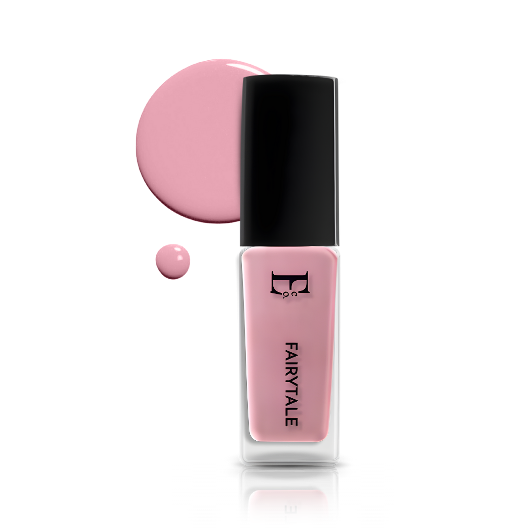 Fairytale Vegan Nail Polish – Chip-Resistant, Non-Yellowing Pink, Gel-Like Gloss, Strengthens Nails, Long-Lasting