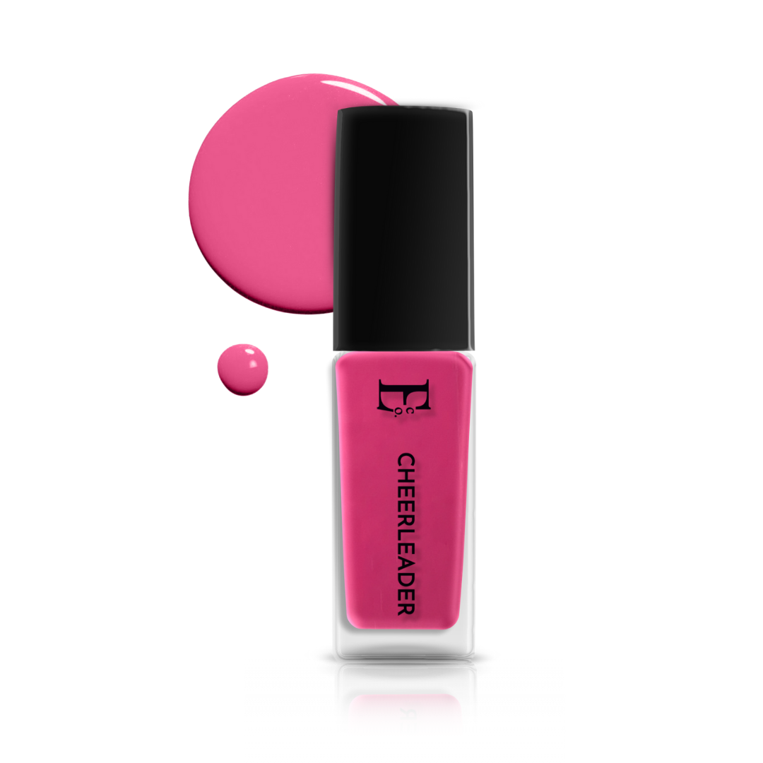 Cheerleader Vegan Nail Polish – Hot Pink, Chip-Resistant, Non-Yellowing, Long-Lasting, Gel-Like Shine