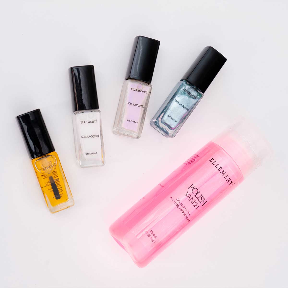 Celestial Glow Gift Hamper – 3 Nail Polishes (Milky Way, Blanc, Twilight) with Cuticle Oil & Polish Vanish