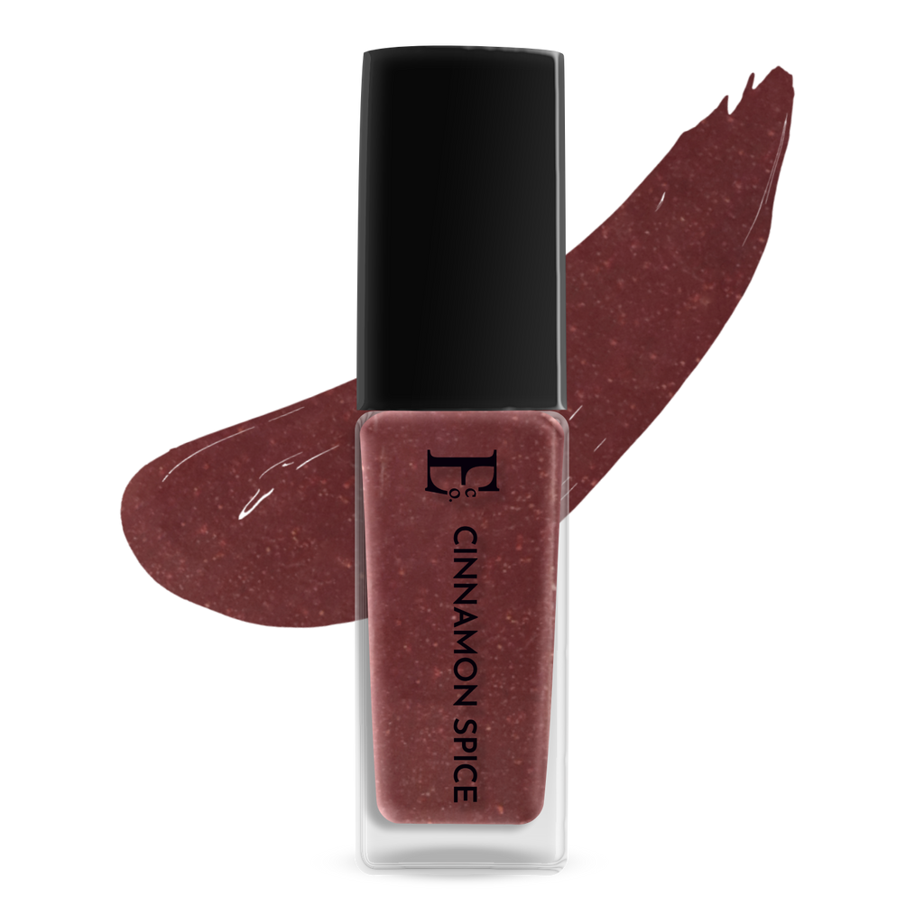 Cinnamon Spice Vegan Light Maroon Nail Polish – Chip-Resistant, Non-Yellowing, Metallic Shimmer, Long-Lasting