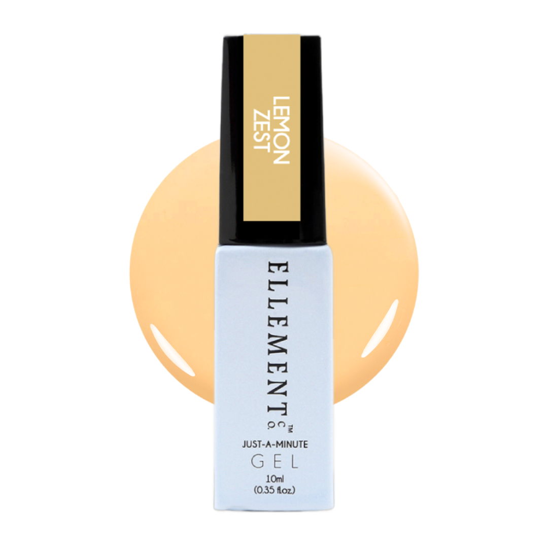 Lemon Zest Gel Polish – Bright Yellow Metallic Shine, Streak-Free, For Natural & Acrylic Nails, Nail Extensions