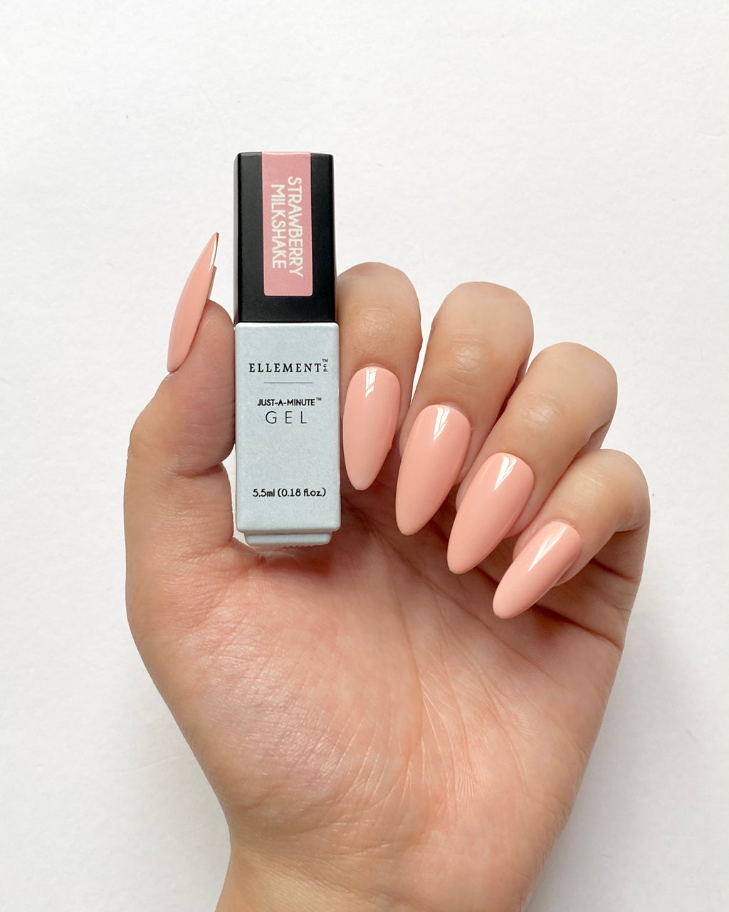 Strawberry Milkshake Gel Polish – Creamy Pink Shade, Streak-Free Application, Suitable for Natural & Acrylic Nails