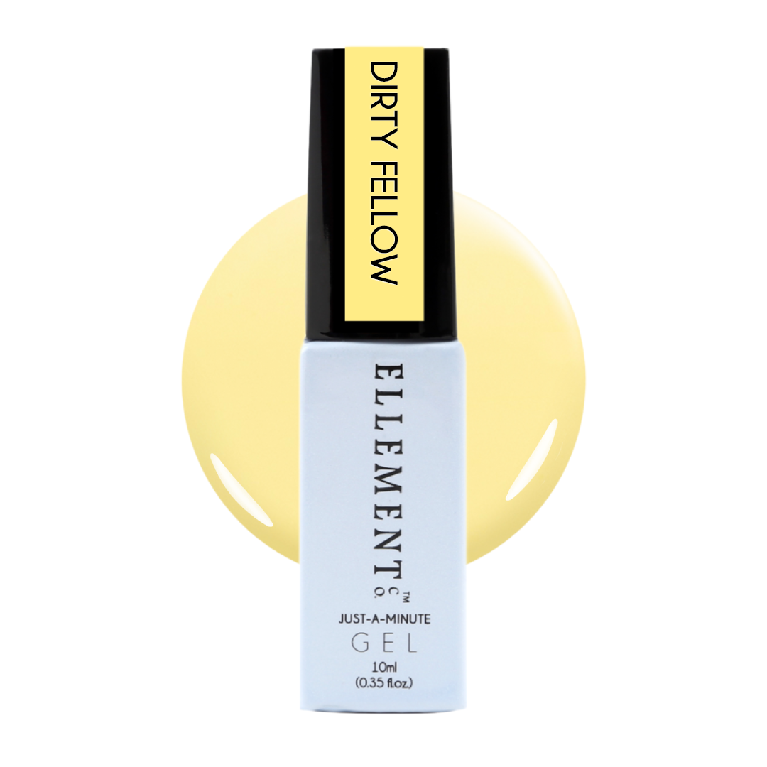 Dirty Fellow Gel Polish – Soft Pastel Yellow, Streak-Free Application, Suitable for Natural & Acrylic Nails