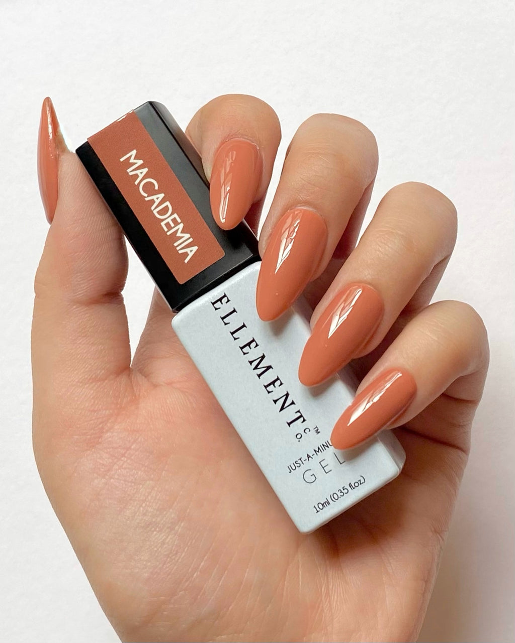 Macademia Gel Polish – Rustic Brown, Cozy Warm Shade, Streak-Free Application for Natural & Acrylic Nails