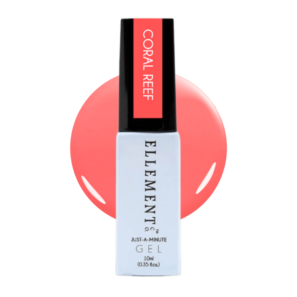 Coral Reef Gel Polish – Vibrant Coral with Pink Undertones, Long-Lasting, Streak-Free, For All Nail Types