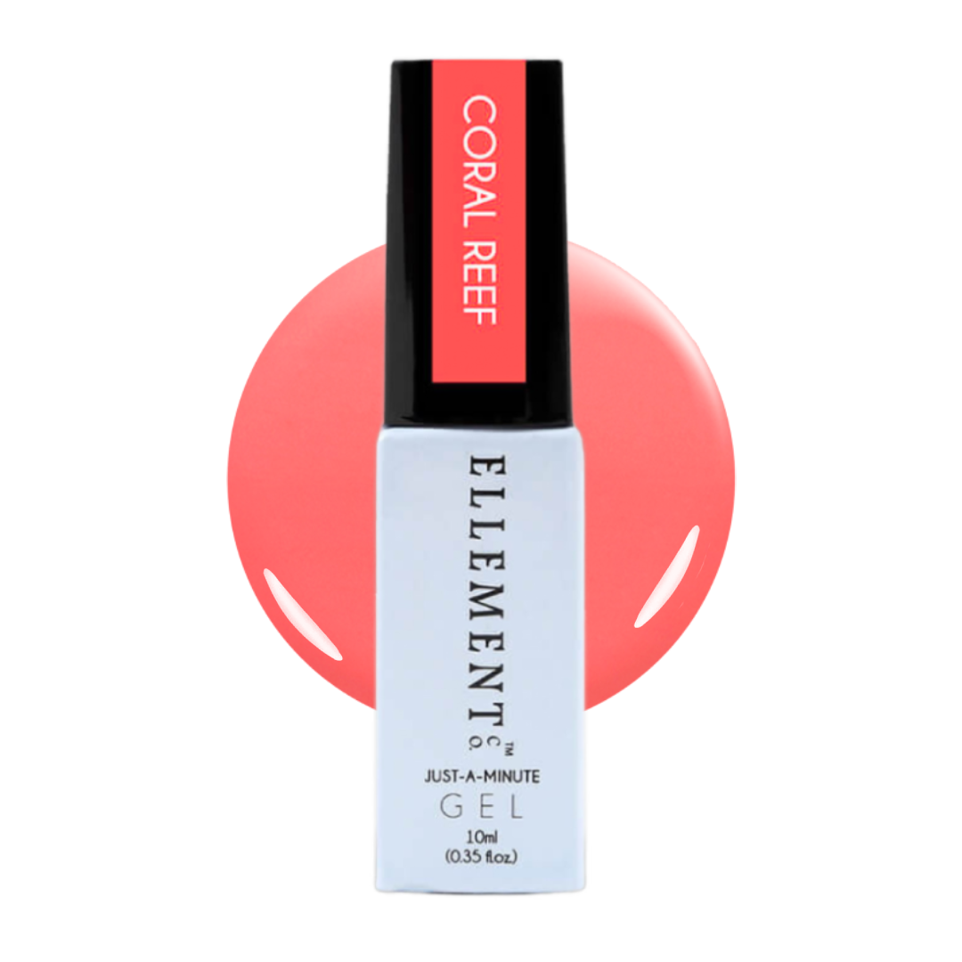 Coral Reef Gel Polish – Vibrant Coral with Pink Undertones, Long-Lasting, Streak-Free, For All Nail Types