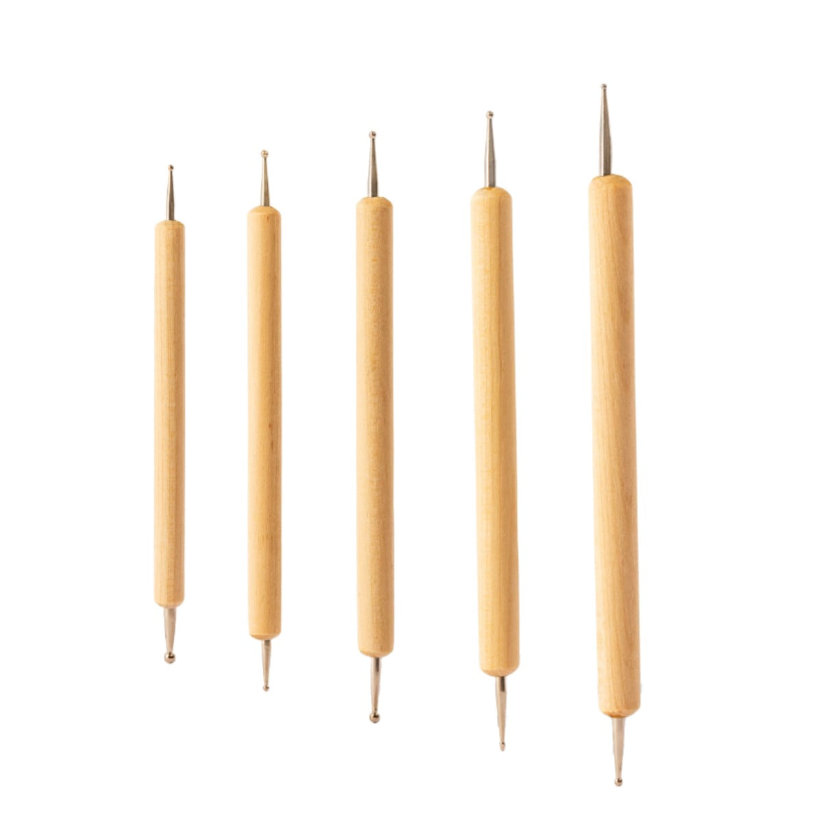 Nail Dotting Tool Set of 5 – Double-Ended Nail Art Tools with Multiple Dot Sizes for Manicure & Design