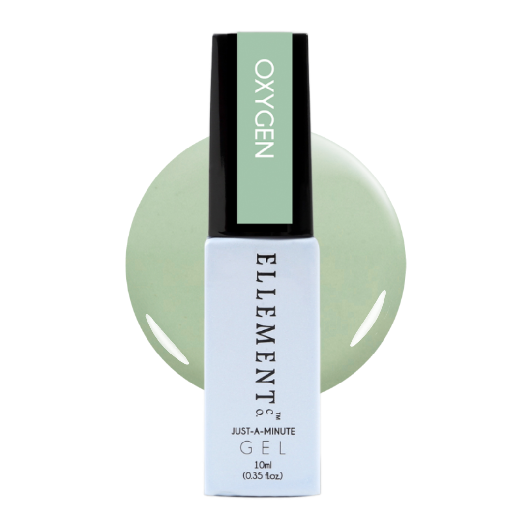 Ellement Co. Oxygen Gel Polish Soft Muted Green, Long-Lasting