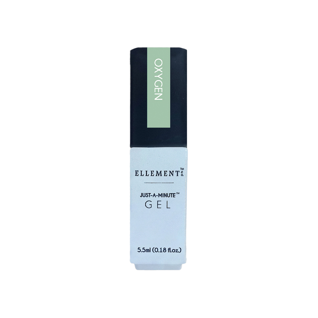 Ellement Co. Oxygen Gel Polish – Soft Muted Green, Long-Lasting, Streak-Free, Suitable for Natural & Acrylic Nails.