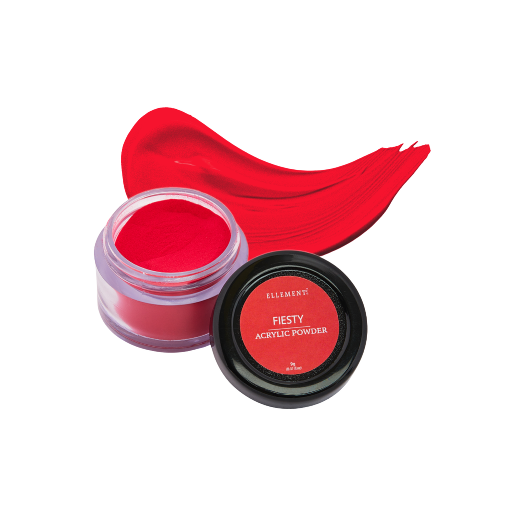 Fiesty Red Dust Coloured Acrylic Powder for Nail Extensions and Overlays – Perfect for Professional Nail Art and Enhancements