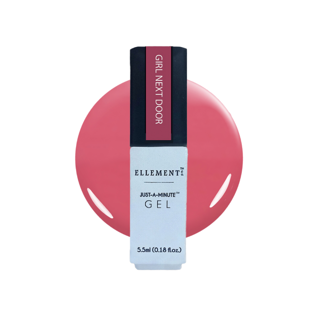 Girl Next Door Gel Polish - Rich Pink, Bright & Fun Shade, Streak-Free Application, For Natural & Acrylic Nails