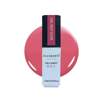 Girl Next Door Gel Polish - Rich Pink, Bright & Fun Shade, Streak-Free Application, For Natural & Acrylic Nails
