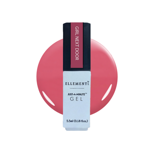 Girl Next Door Gel Polish - Rich Pink, Bright & Fun Shade, Streak-Free Application, For Natural & Acrylic Nails