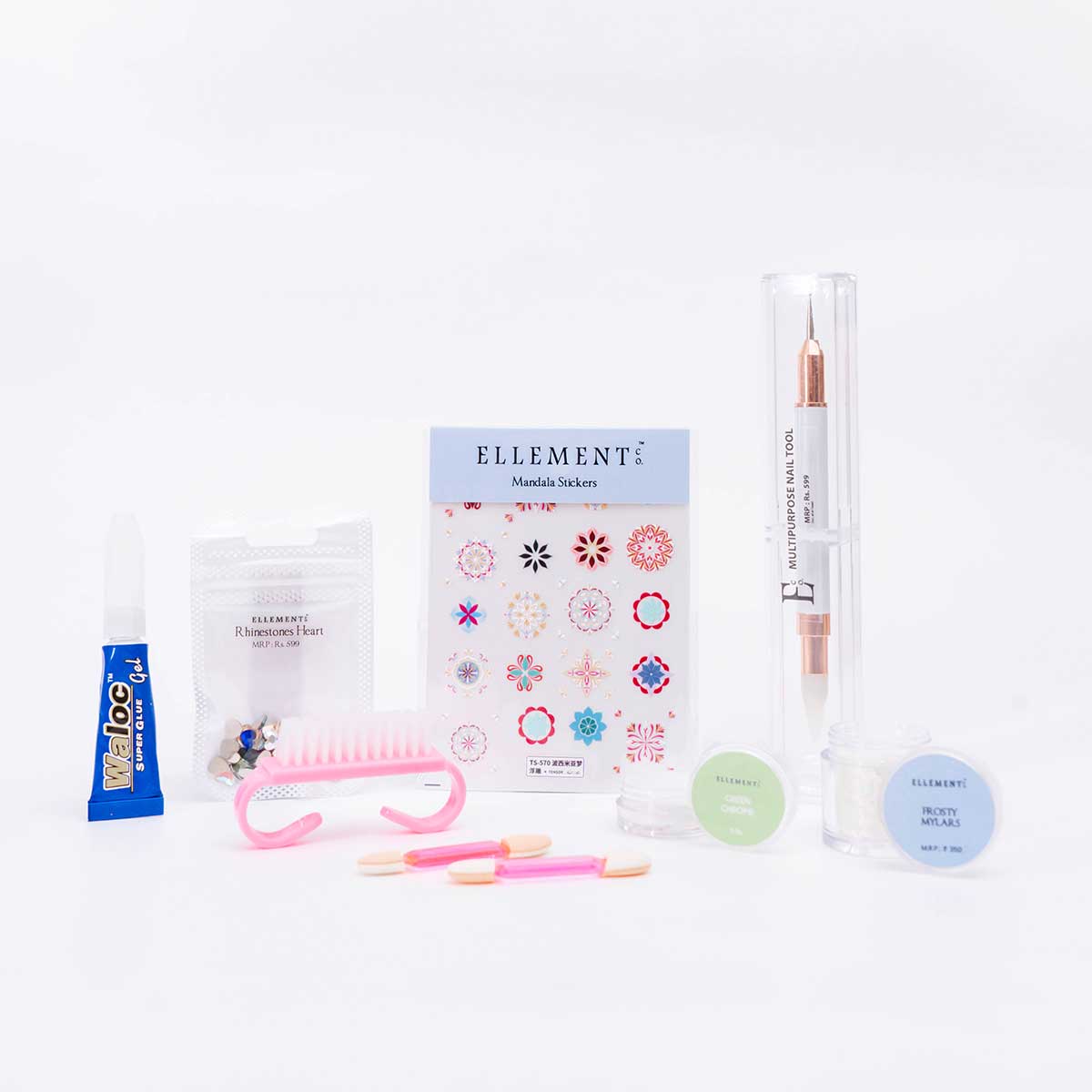 Glitz & Glam Gifting Hamper, Nail Art Kit, Metallic & Shimmer Finish, Tools & Nail Glue, , All-Inclusive.