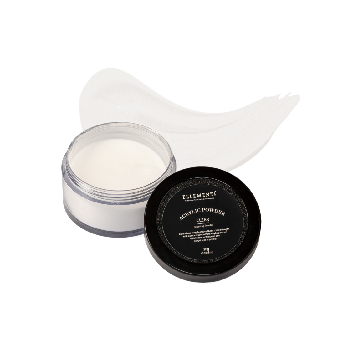 Clear Acrylic Powder for Nails – Professional Acrylic Nail Powder for Extensions, Overlays & Nail Art – Self-Leveling, Medium Viscosity, Strong Adhesion – Perfect for Beginners & Professionals