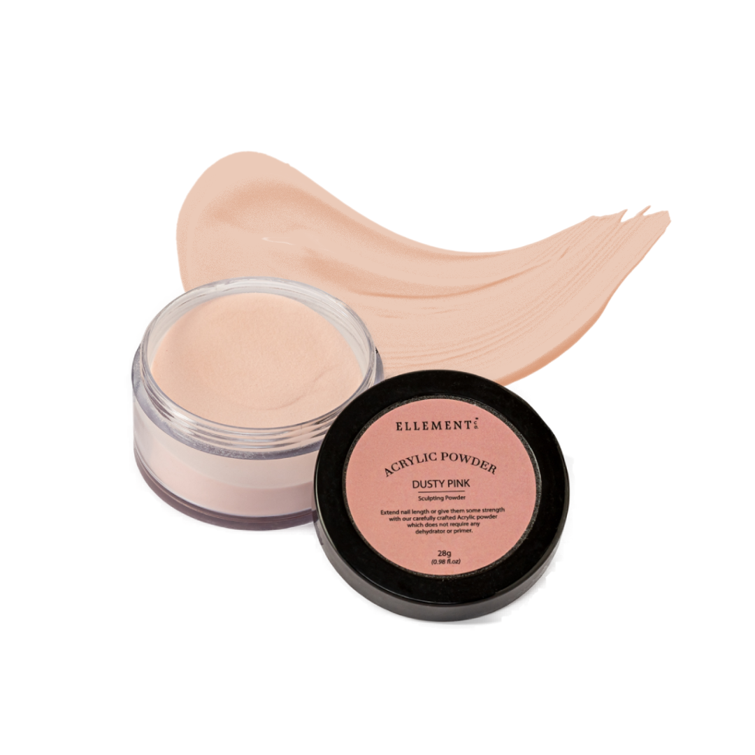 Dusty Pink Acrylic Powder for Nails – Perfect for Nail Extensions, Overlays & Professional Nail Art Designs