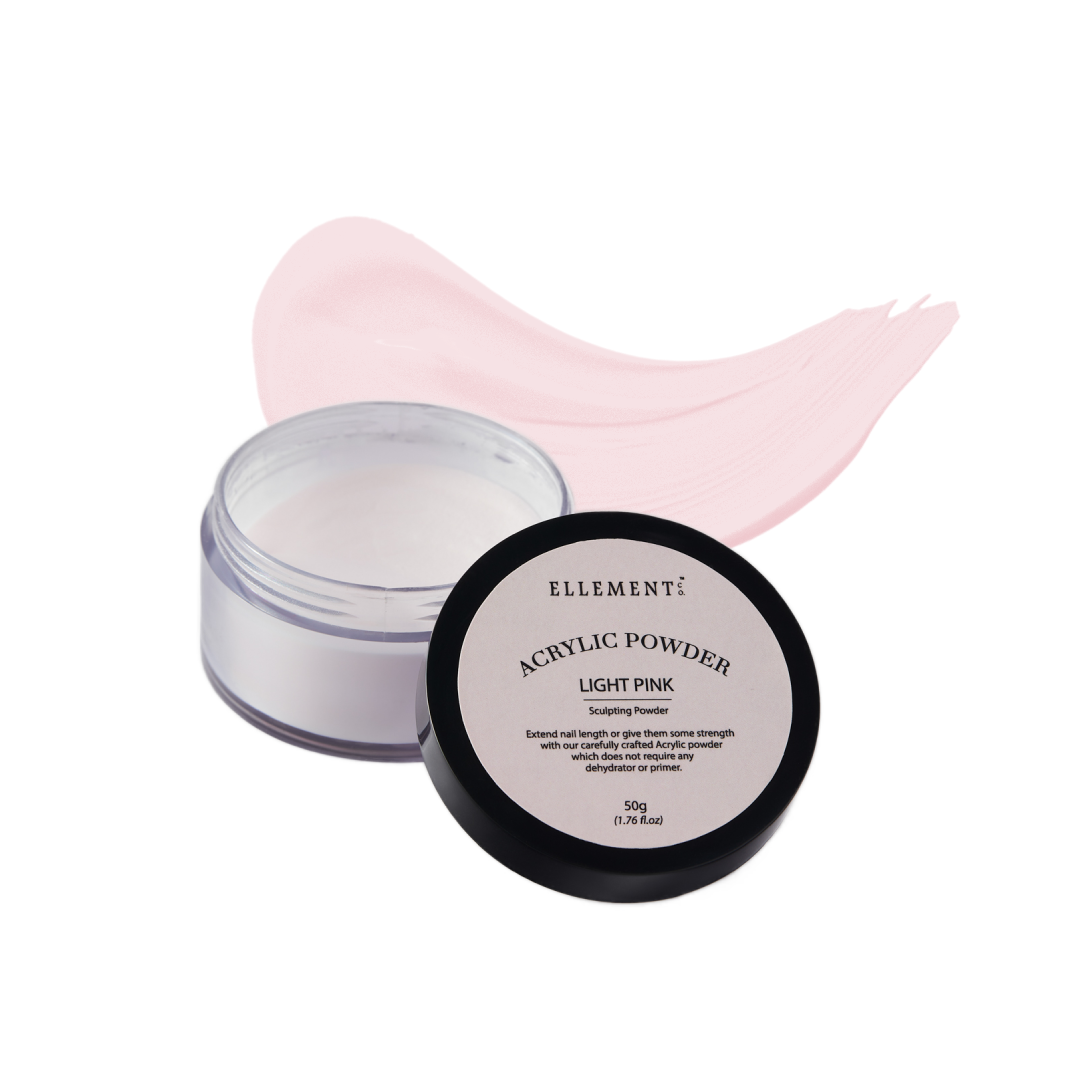 Light Pink Acrylic Powder for Nails – Professional Acrylic Nail Powder for Extensions and Overlays - Perfect for Nail Art and Enhancements