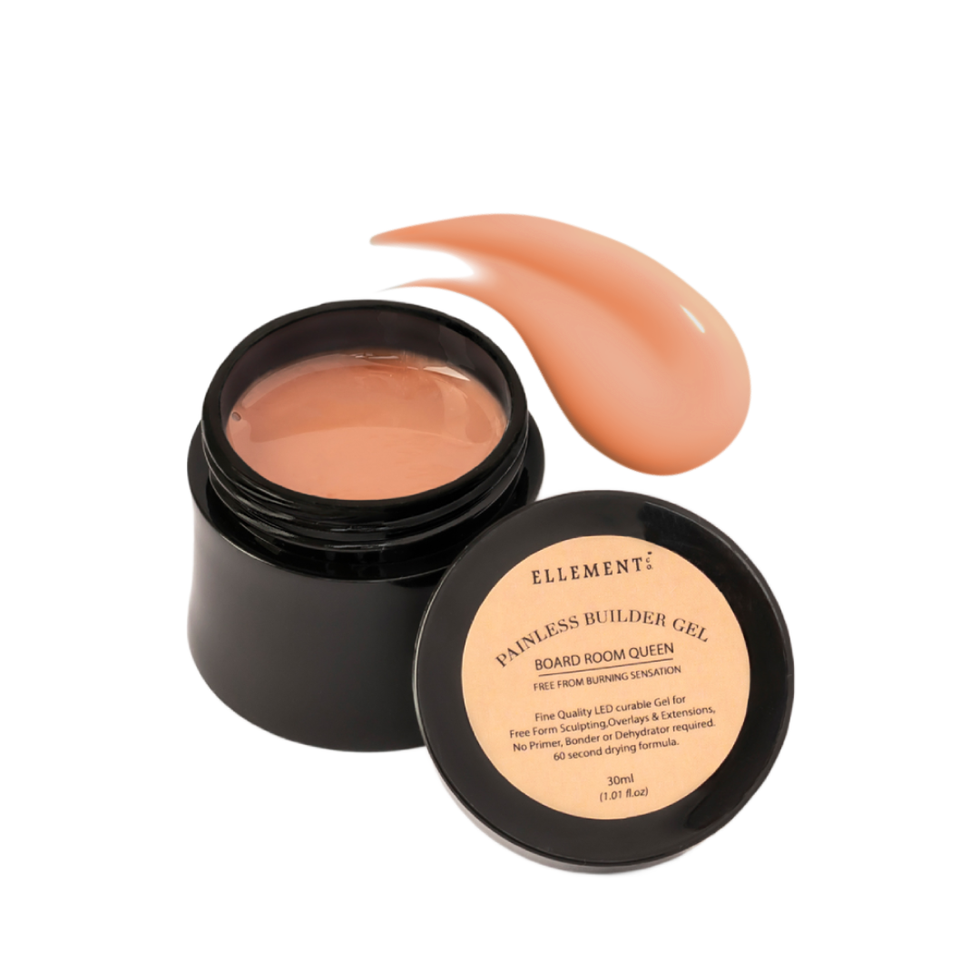 BOARDROOM QUEEN Builder Gel – Light Beige | Professional Nail Enhancement Gel for Strength, Durability & Protective Overlay | Ideal for Natural Nails & Gel Extensions