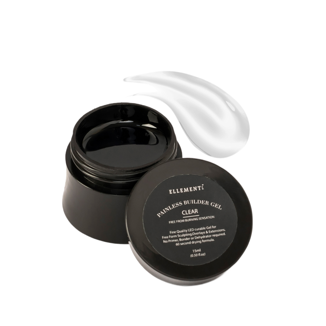 Clear Builder Gel for Nail Extensions – Transparent Strengthening Gel for Natural Nails & Overlays, Durable & Protective Nail Enhancement