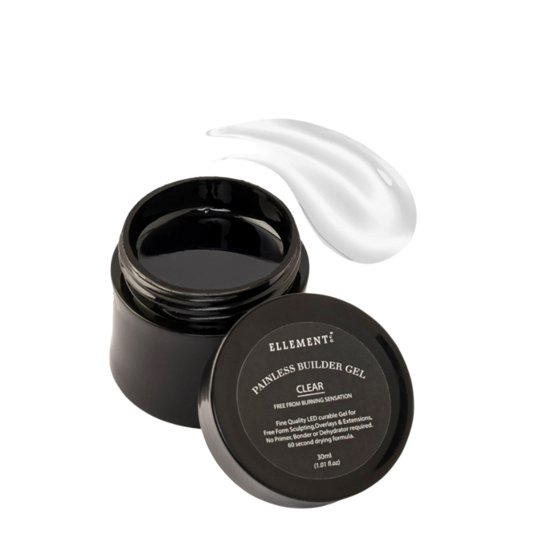 Clear Builder Gel for Nail Extensions – Transparent Strengthening Gel for Natural Nails & Overlays, Durable & Protective Nail Enhancement