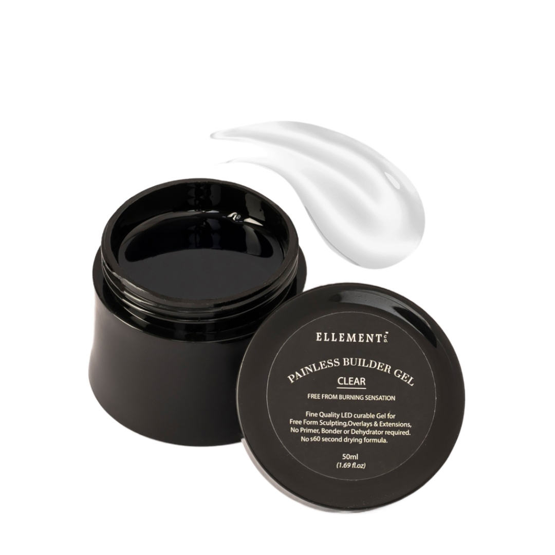 Clear Builder Gel for Nail Extensions – Transparent Strengthening Gel for Natural Nails & Overlays, Durable & Protective Nail Enhancement