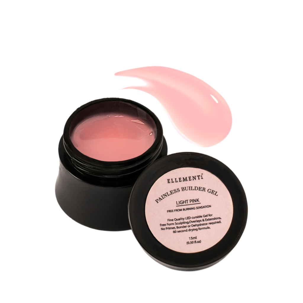 Light Pink Builder Gel for Nail Extensions – Professional Thick Viscosity Gel for Strong, Natural-Looking Nails – Soft Pink Nail Enhancement for Salon & Home Use