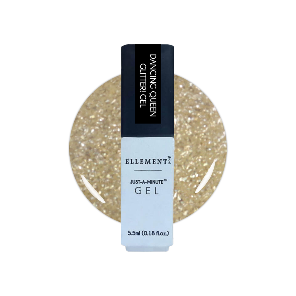 Dancing Queen Glitter Gel Polish – Golden Sparkle, Long-Lasting, Streak-Free, For Nails & Extensions