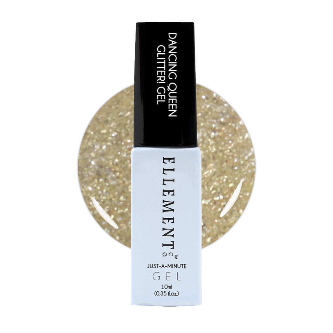 Dancing Queen Glitter Gel Polish – Golden Sparkle, Long-Lasting, Streak-Free, For Nails & Extensions