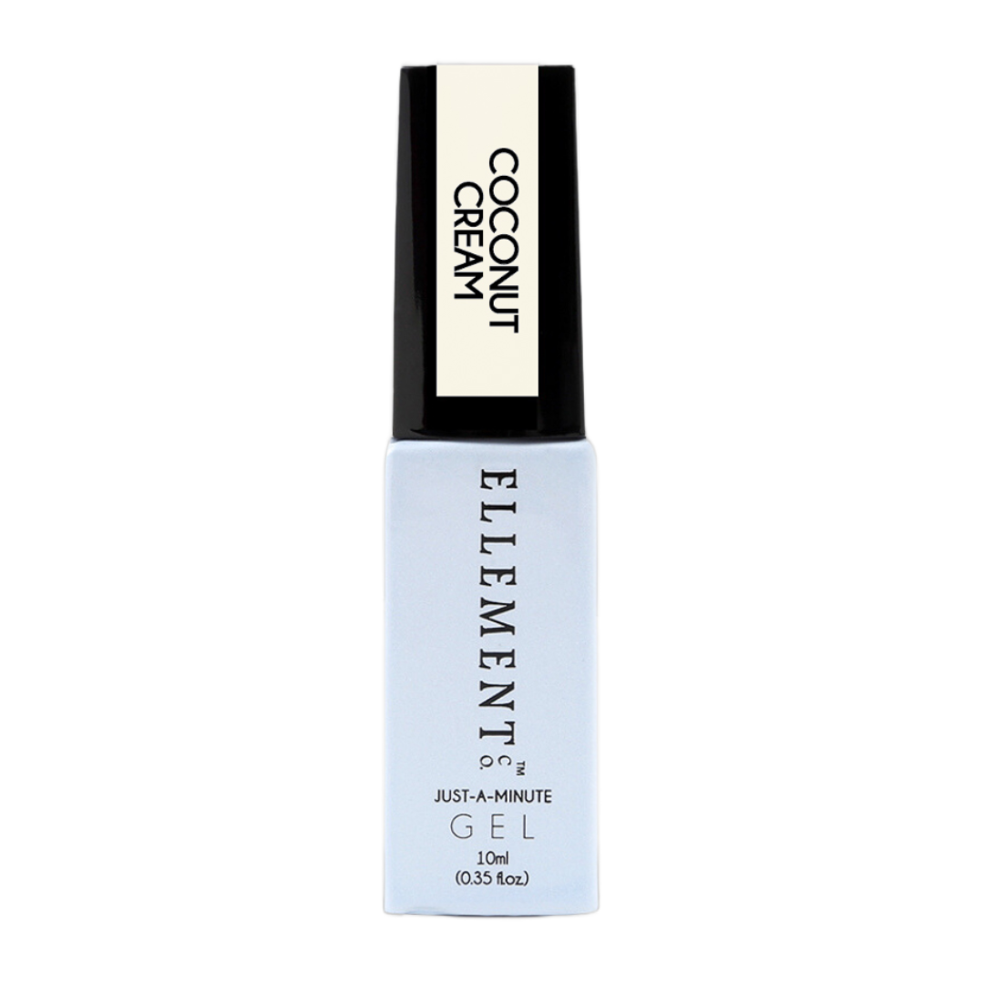 Coconut Cream Gel Polish – Soft Milky White Sheer Nail Gel, Natural Look, Streak-Free, For All Nail Types