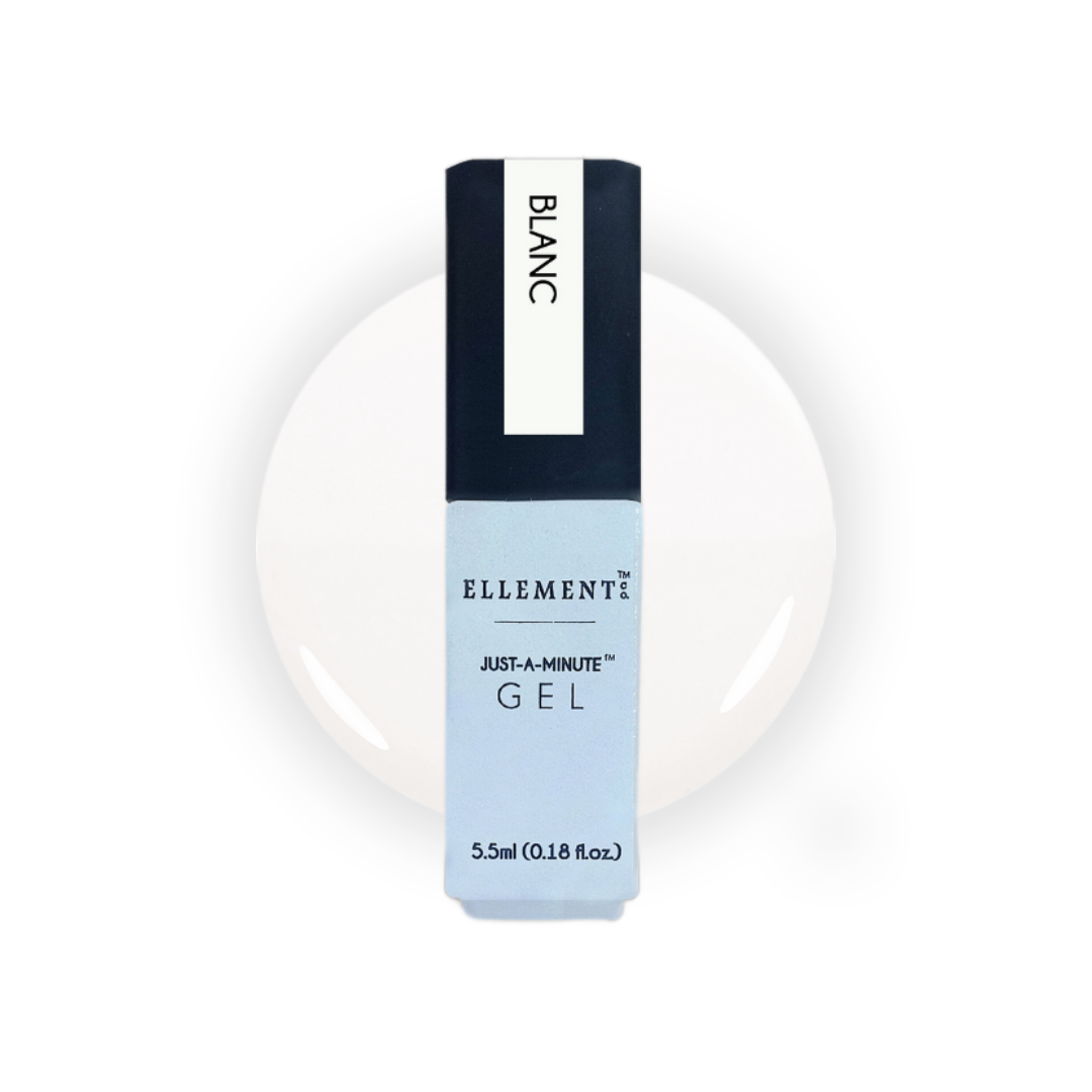 Blanc Gel Polish – Pure White, High Pigmentation, Streak-Free Finish, Ideal for Natural & Acrylic Nails
