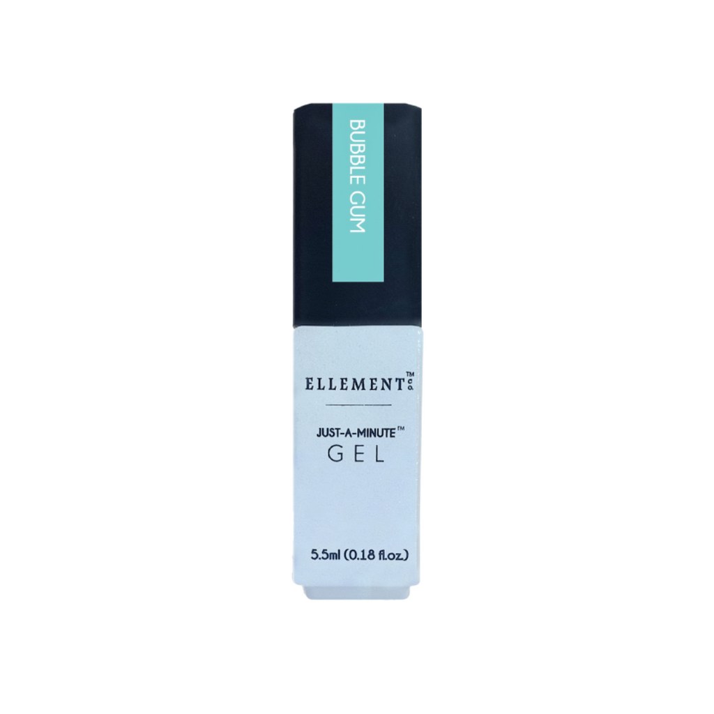 Bubble Gum Gel Polish – Light Blue with Green Tint, Pastel Summer Shade, Smooth Streak-Free Application