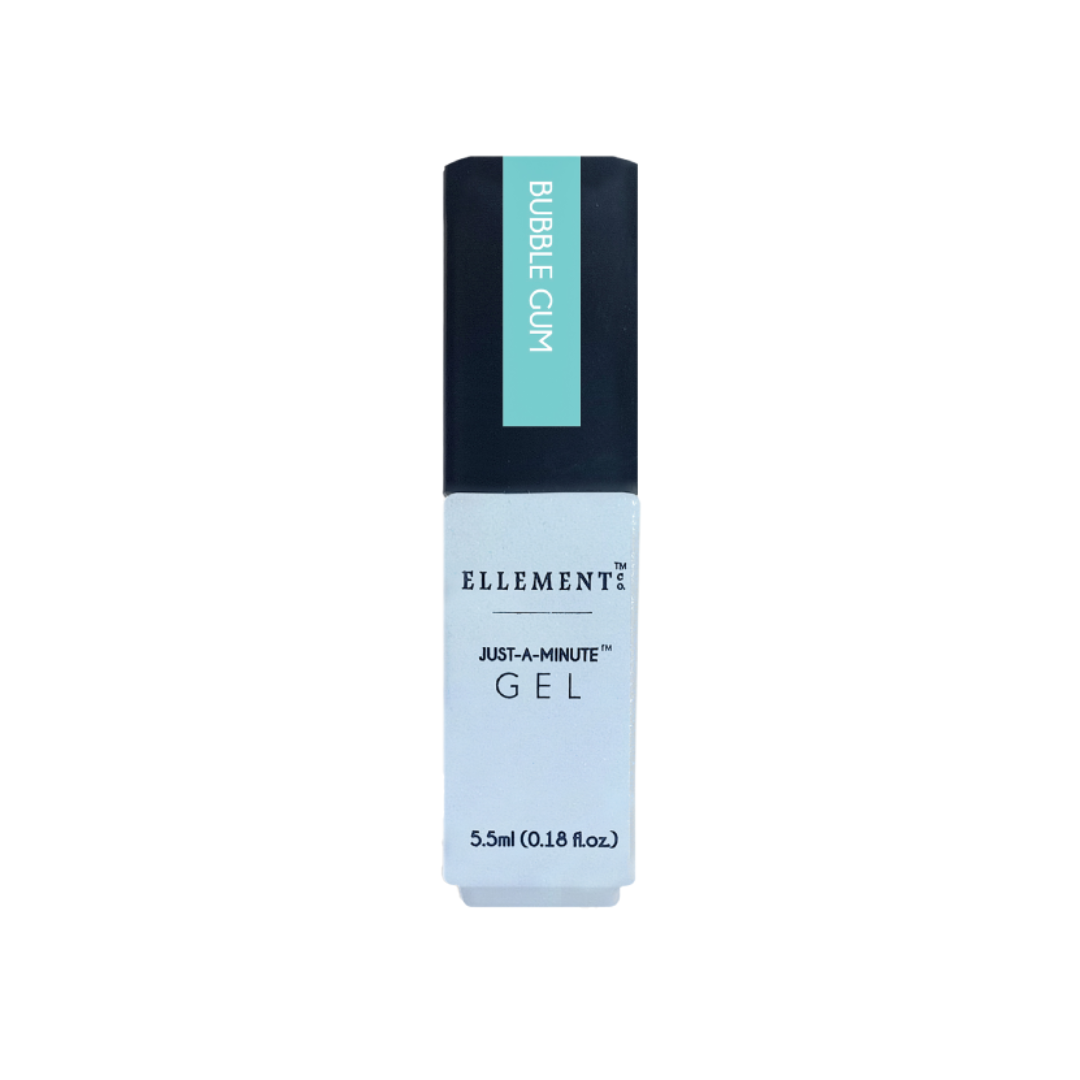 Bubble Gum Gel Polish – Light Blue with Green Tint, Pastel Summer Shade, Smooth Streak-Free Application
