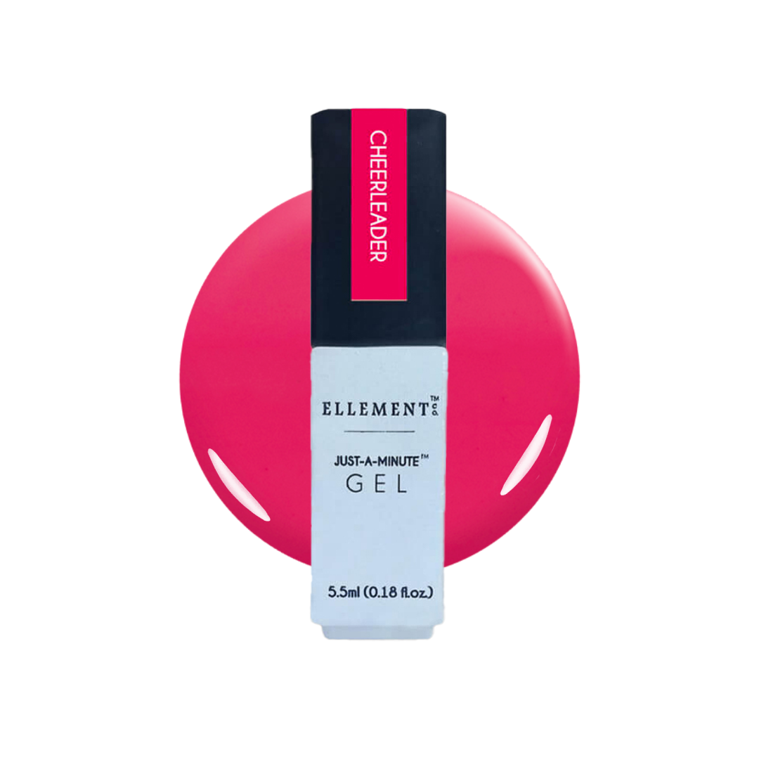 Cheerleader Gel Polish Hot Pink – Bold Fuchsia with Coral Undertones, Long-Lasting, Streak-Free Finish, All Nail Types