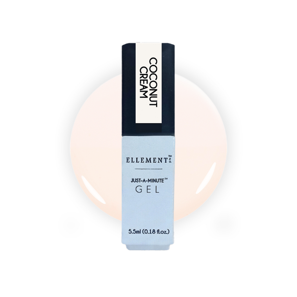 Coconut Cream Gel Polish – Soft Milky White Sheer Nail Gel, Natural Look, Streak-Free, For All Nail Types