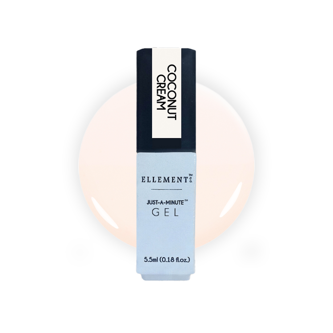 Coconut Cream Gel Polish – Soft Milky White Sheer Nail Gel, Natural Look, Streak-Free, For All Nail Types