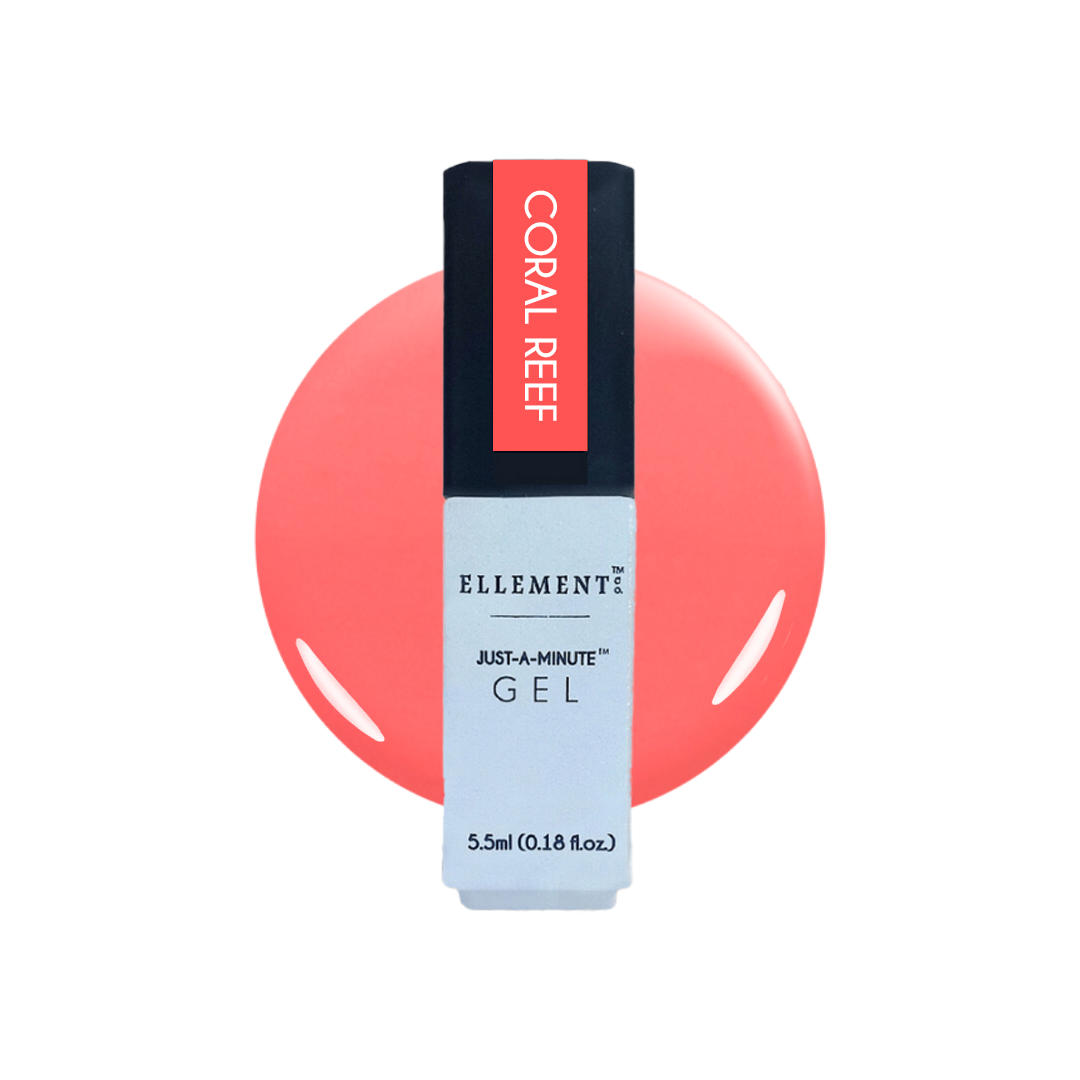 Coral Reef Gel Polish – Vibrant Coral with Pink Undertones, Long-Lasting, Streak-Free, For All Nail Types