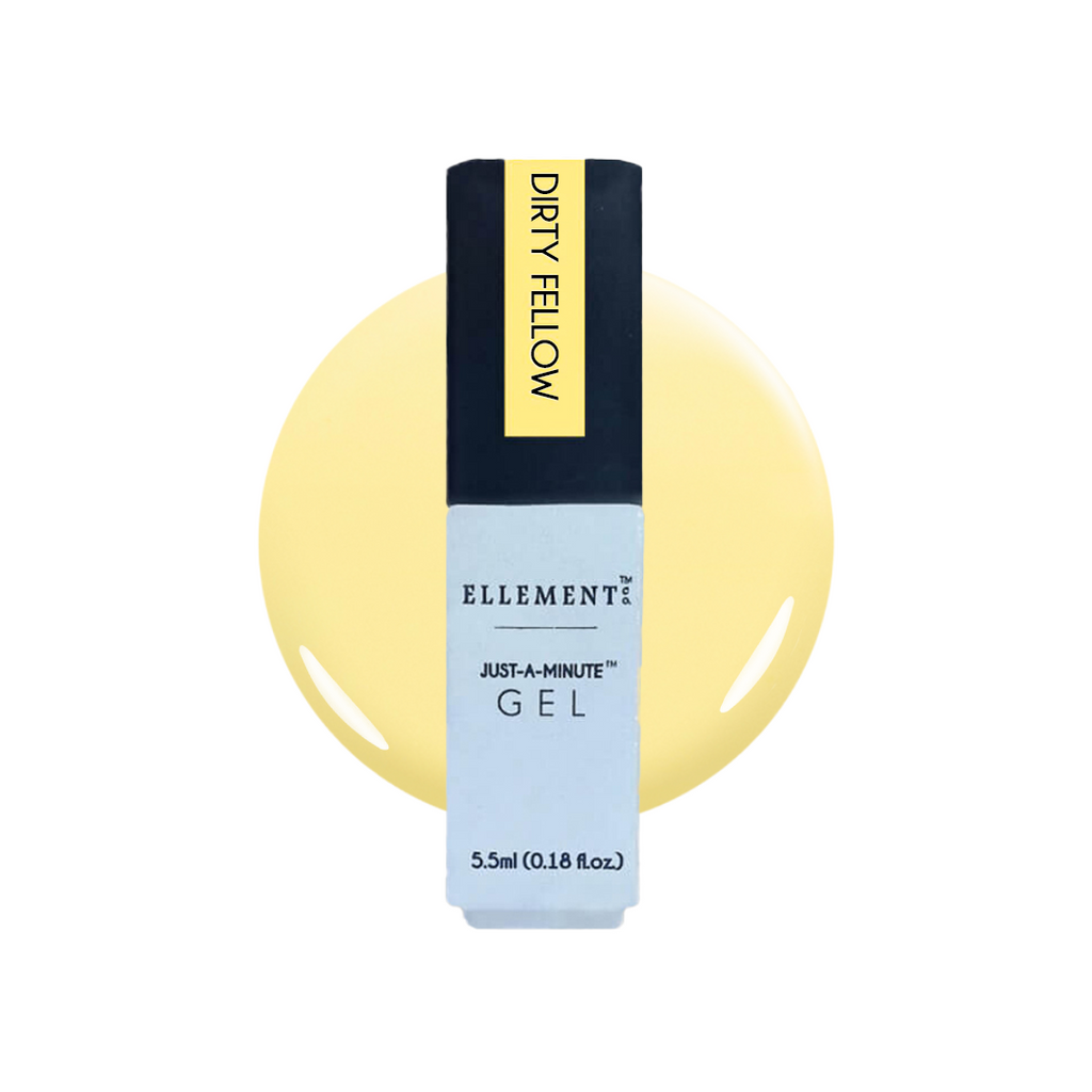 Dirty Fellow Gel Polish – Soft Pastel Yellow, Streak-Free Application, Suitable for Natural & Acrylic Nails