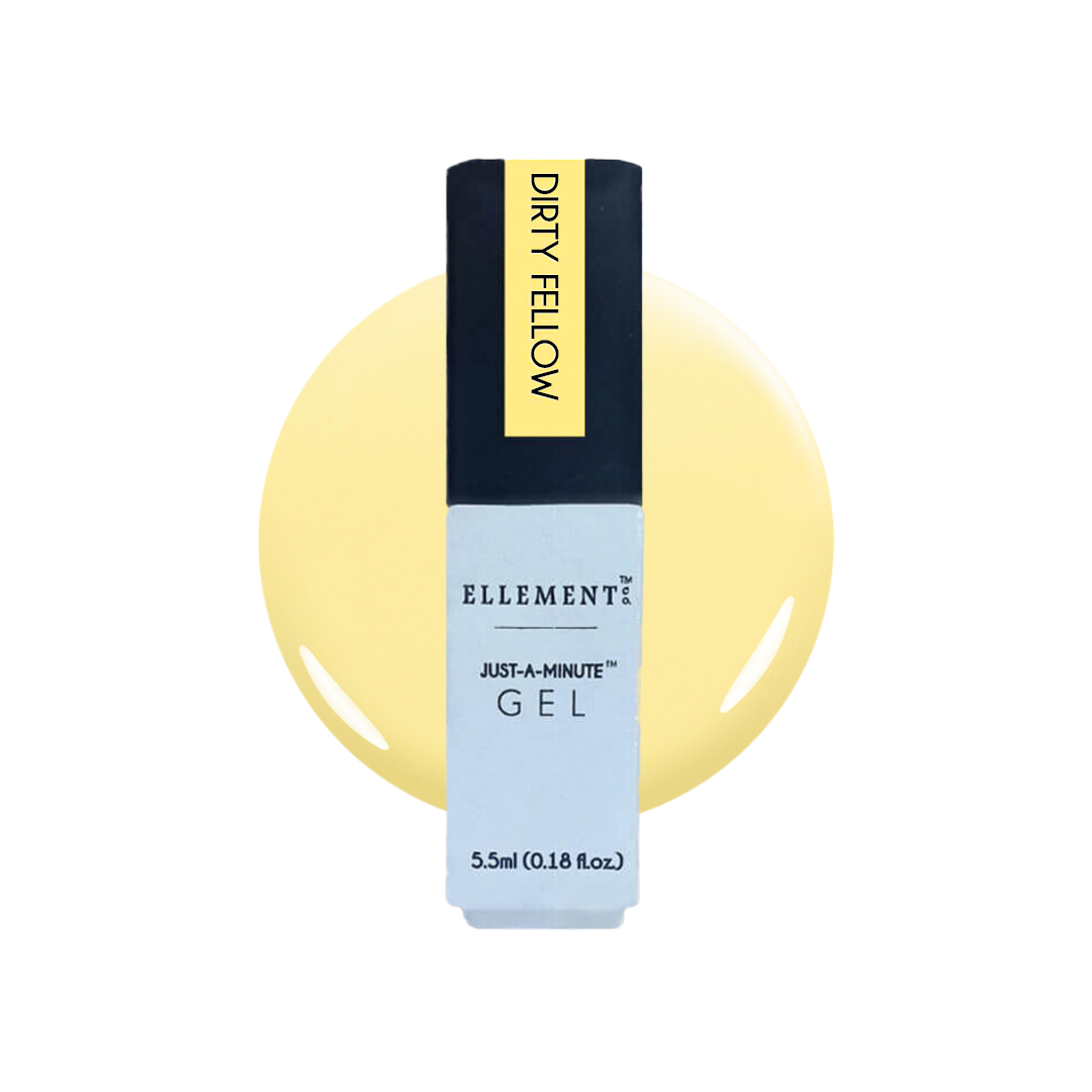 Dirty Fellow Gel Polish – Soft Pastel Yellow, Streak-Free Application, Suitable for Natural & Acrylic Nails