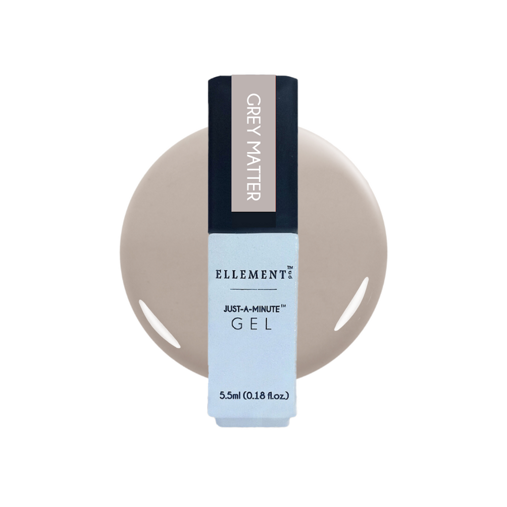 Grey Matter Gel Polish - Muted Neutral Grey Shade for Natural & Acrylic Nails, Streak-Free Finish, Flawless Shine